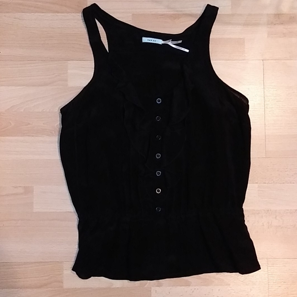 Kimchi Blue black silk blouse